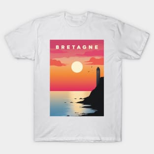 Bretagne - Affiche Vintage - Breton - Bzh - Breizh T-Shirt